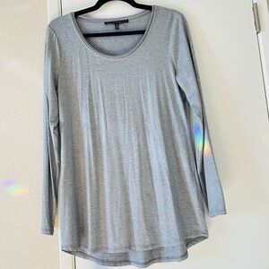 WHBM Tunic Top, Size Medium, Silvery Gray